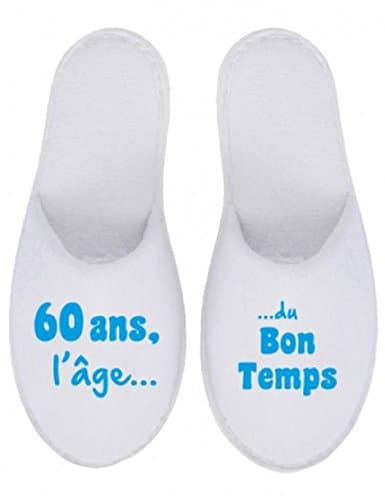 Pantoufles anniversaire 60 ans