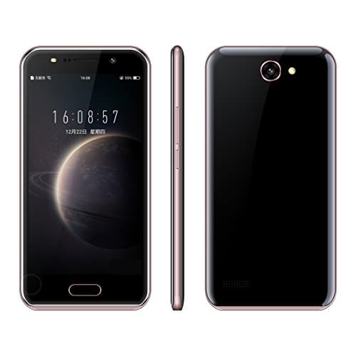 Sim-Free Smartphone,Unlocked 5.0 Inch Android 6.0 3G/GSM Dual Sim Mobile Phone, MTK6580 1.3GHz Quad Core 1GB RAM &amp; 4GB ROM, 5.0MP HD Beauty Camera,WIFI GPS Cell Phone (Black&amp;Red)