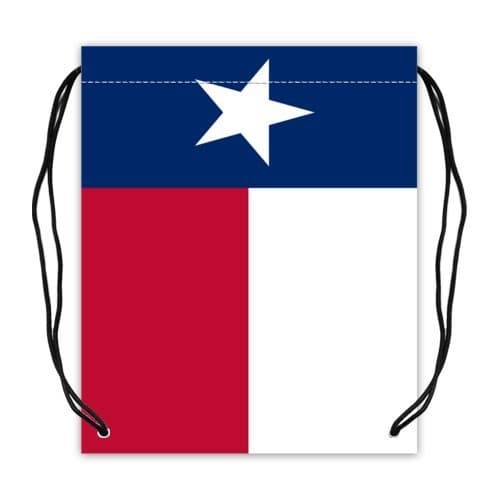 Texas State Flag Collection Drawstring Backpack Basketball Drawstring Bags (Twin Sides) by Bags