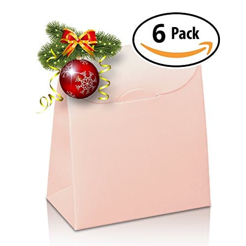 6 Best Decorative Gift Boxes Set with Lids by Giovanni Grazielli Italian Design Premium Elegant and Stylish in Pink for different Occasions Wedding Birthday and Christmas (17.0 x 6.8 x 23.5 cm)