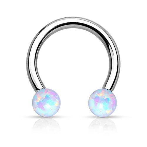 Piercing Horseshoe – Opal White