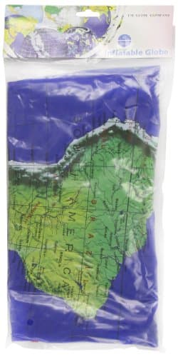 27" Dark Blue Topographical Inflatable Globe
