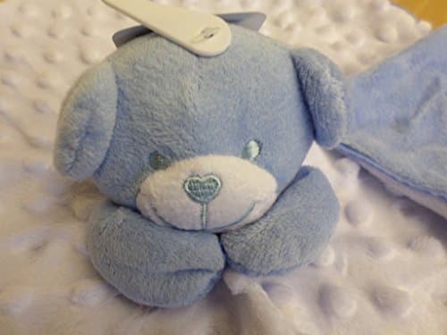 Dimpled Baby Bear Comforter - Grey/White or Blue/White - Plain