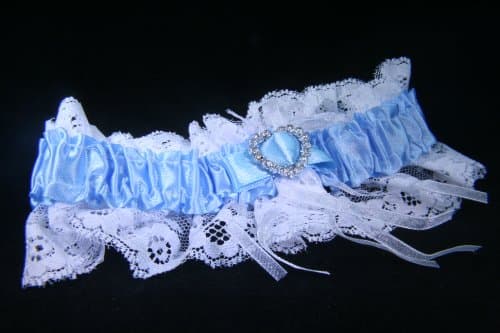 Crystal Innovation Brides Garter / centre heart