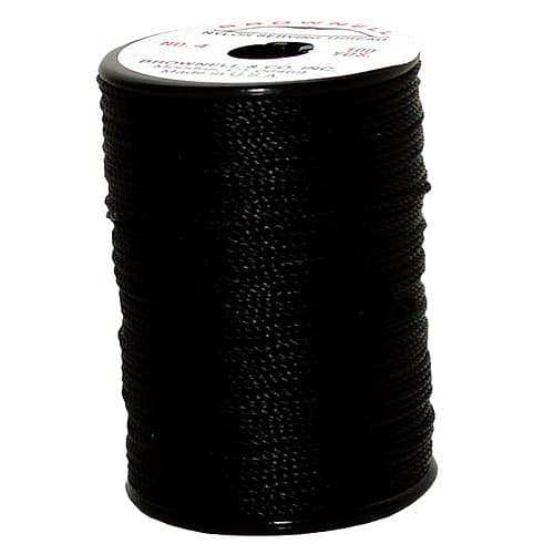 Brownell No. 4 Nylon Serving 0.021 Diameter Thread (Black, 100-Yard) by EBBQ