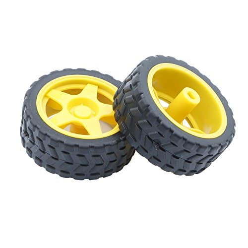High Quality Tire chassis Wheels For Small Smart Car Model Robot Pack Of 2