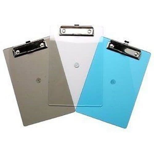 Tiger A5 Clipboard Assorted Clear iMac Colours x 1 Single by OfficeLand