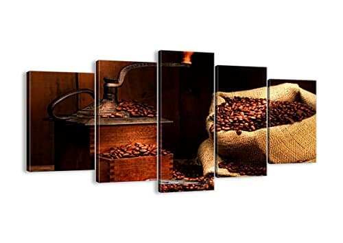 Canvas Picture - 5 Piece - Total size: Width 63"(160cm), Height 33,5"(85cm) wall art print - Completely framed - Ready to Hang - multi panel - five 5 Part Panels - photo no. 2163 - EA160x85-2163