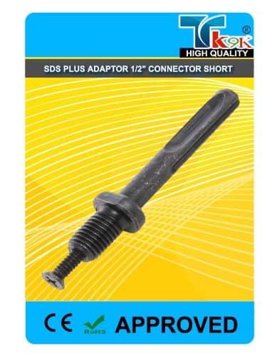TK9K® - Power Tool Accessories SDS Adaptors SDS Plus Adaptor 1/2" Connector Short SDS Plus chuck adaptor fits most 1/2" x 20 chucks and prevents chuck damage.