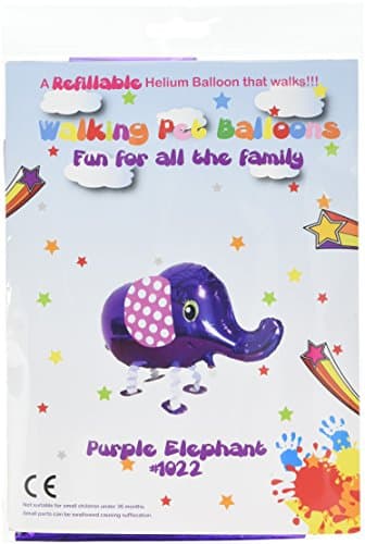 Walking Pet Balloons Purple Elephant