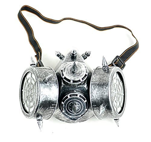 MaskIt Silver Steam Punk Gas Mask