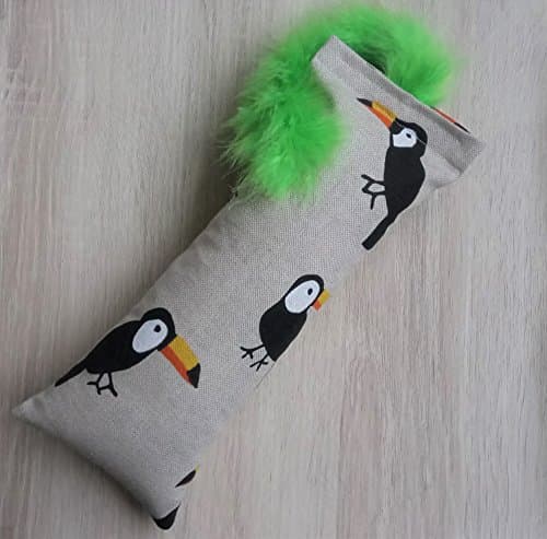 Valerian root kicker cat toy with feathers