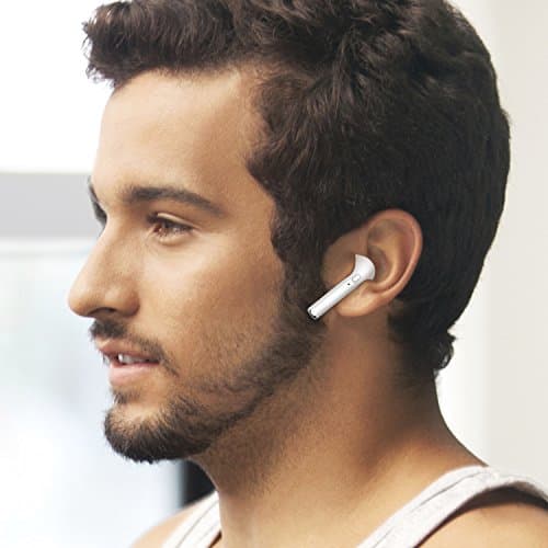 Bluetooth Headphone, Super Mini Wireless Bluetooth Earphone In-Ear Earbud Stereo Earpiece for Apple iPhone 8/8 plus/8X/ 7/ 7 plus/ 6/ 6s plus - single left earpiece