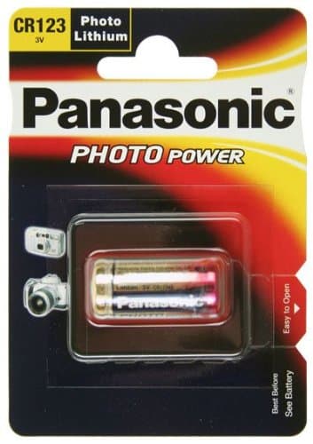 Digital Camera Battery PANASONIC CR123 A Lithium 3.0 V/1450 mAh