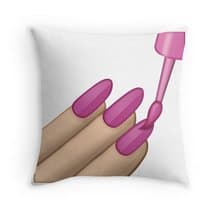 HFC Case Decorative Cotton Nail Polish Pattern Throw Pillow 18"x18" (One Sides)