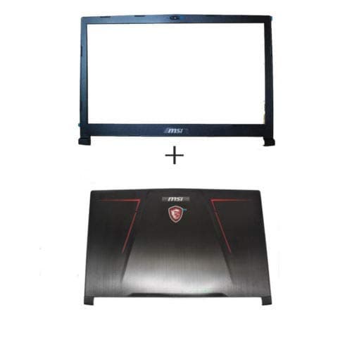Compatible Replacement for New 17.3'' MSI GE73 GE73VR 7RF-006CN LCD Back Rear Cover Top Lid & Frame Bezel