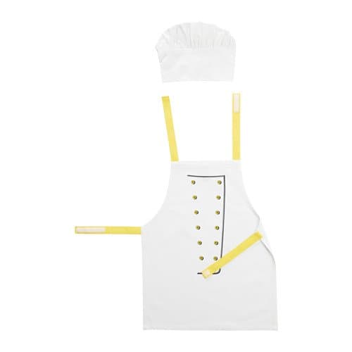 IKEA TOPPKLOCKA Children's Chef's Hat and Apron Set