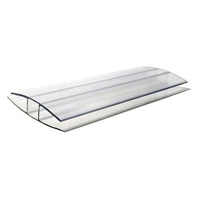 GT4 8MM x 8 FT Polycarbonate Plastic 'H' Profile (5 Pack)