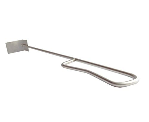 Grill Stainless Ash Tool Rake Cleaning Charcoal Work for Big Ggg Kamado Grill Joe and Other Wood Burning Stove Corner Ash Cleaning