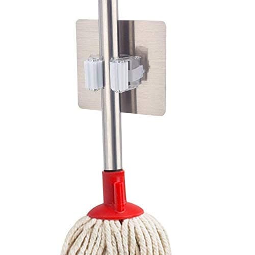 ONEPEARL(LABEL) Magic Sticker Series Self Adhesive Multifunction Wall Mounted Mop Broom Holder