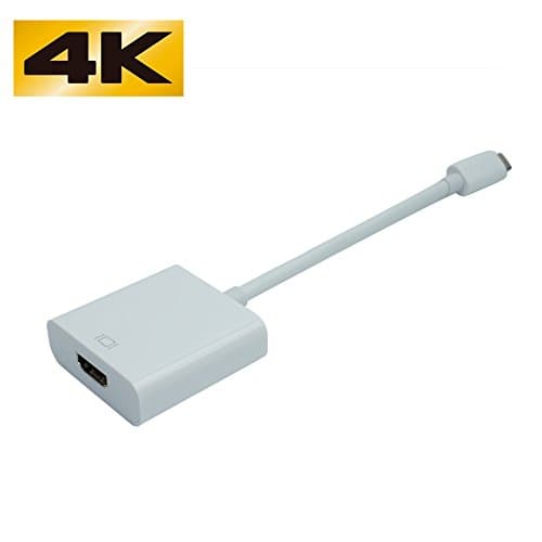 USB Type C to HDMI Converter Adapter USB 3.1 to HDMI Connector For New MacBook MacBook Pro and other USB 3.1 DeviceConnect to the Monitor HDTV Projector to Make The Mac Multi-Screen Display (white)