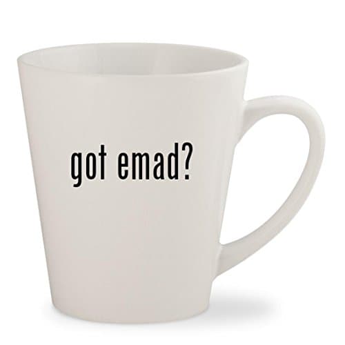 got emad? - White 12oz Ceramic Latte Mug Cup