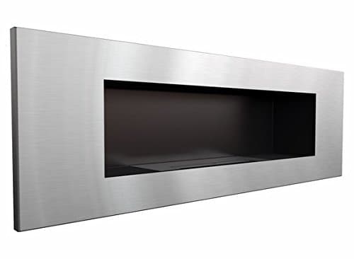 Ethanol Bio Fireplace Dey 2 - Wall Mount that uses Bioethanol (Inox)