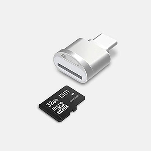 USB Type C Card Reader, Leadzoe USB C Card Reader Zinc Alloy for Micro SD Card/TF Card included fashion Key Chain for 2016 MacBook Pro and more USB C Devices