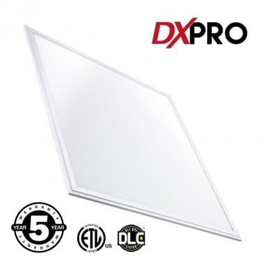 DXpro LED Panel 2x2 ComfortVIEW - 40W (2 x 32W Equivalent) - 24inx24in - Crystal White Glow 5000K - Dimmable 0-10V - 5Yr Warrany - ETL, DLC (Rebate Programs Eligible)