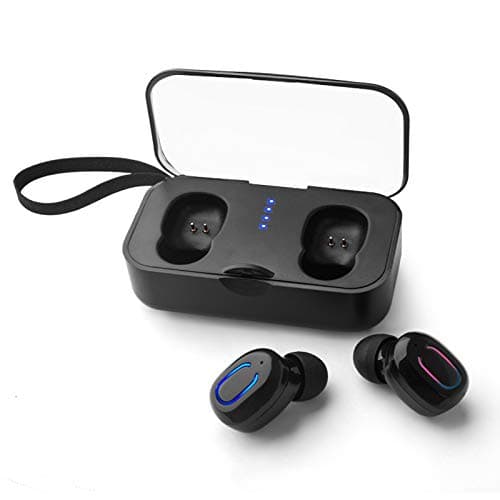 Bluetooth Headset, 5.0 Wireless HD Stereo Bluetooth Headset Sports Headset in-Ear Headphones for iOS, Android and Other Bluetooth Devices (Black)