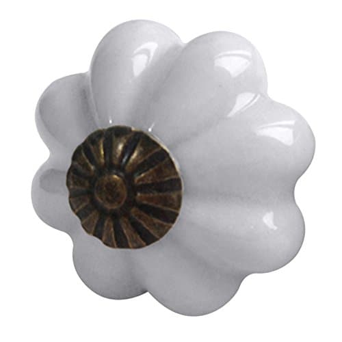 10 pcs Vintage Pumpkin Acrylic Handles Knobs Cupboard Cabinet Drawer Pulls 30mm