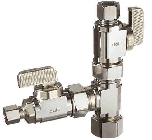 Valve Shut Off Dual 5/8x3/8