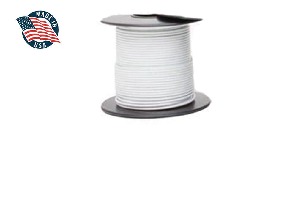 M22759/16-16 Mil-Spec Tefzel Hi-Temp stranded wire 16AWG Gauge (50FT, WHITE)