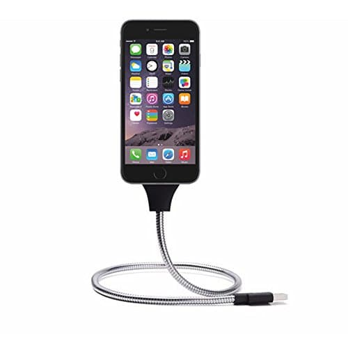 Handy Mobile Flexible Cable Charger Mount For Lightning USB 8 Pin For Apple iPhone