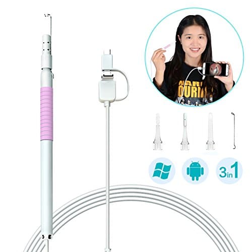 Ear Otoscope USB Microscope Inspection Camera Ear Cleaner Visual Earpick Digital Endoscope for Android Smartphone PC Mac