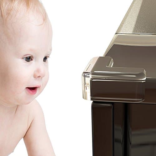 Guards (20 pack) Update 2018 STRONG ADHESIVE Protect Children From Injury | Corner Covers Baby Safety | Table &amp; Furniture Corner Protectors Clear | Child Proof Corner Bumpers
