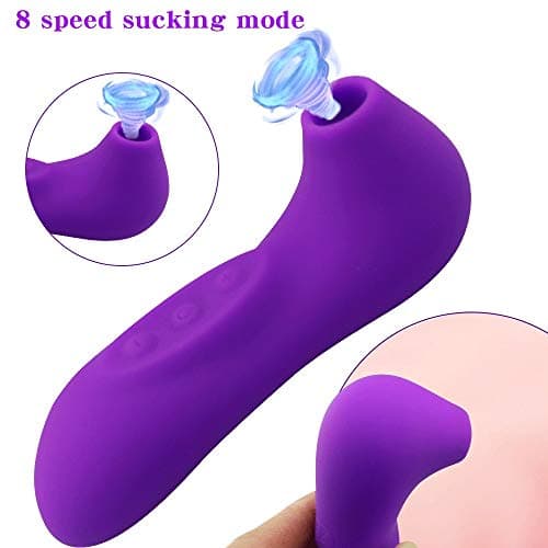 NOMAGA 8 Frequency Vǐbration Sucking USB Charging Silent Waterproof Durable multi-Speed Wireless Suction Cup for Women Only Sold by Zero Distance Shop