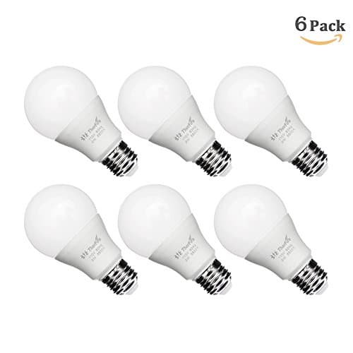 6 Pack Daylight LED Bulbs ThorFire A19 LED Light Bulbs 60W-Equivalent Medium Edson Screw Base E26 Bulb Non-Dimmable 9W 810lm 5000K for Home Ceiling Fan, Office, Living Room