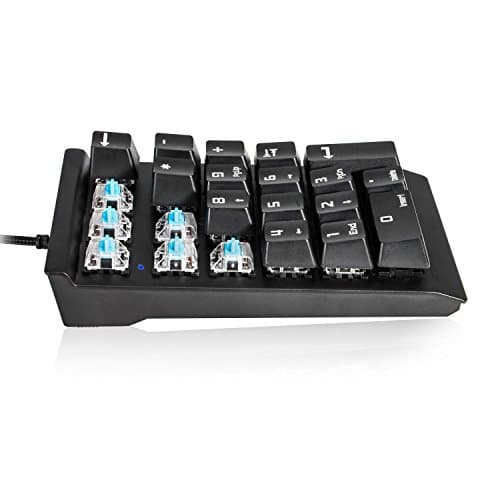 Eonyea Great Hand Feel Mechanical Keypad,Blue Switches Can Bring You a Great Feel. Very Suitable For Data Entry Personnel And Excellent For Notebooks Laptops Without a number pad.