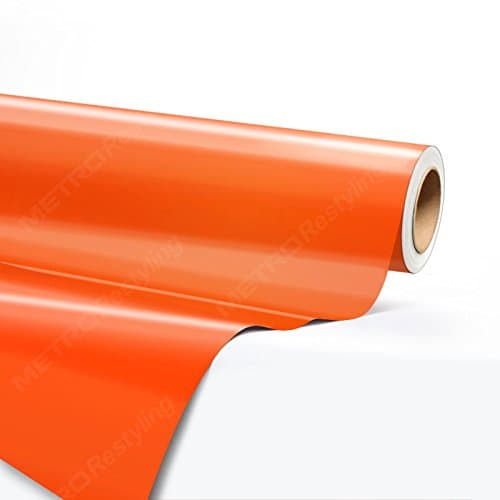 5ft x 45ft (225 Sq/ft) Hexis GLOSS ORANGE RED Vinyl Car Wrap Film | HX20165B