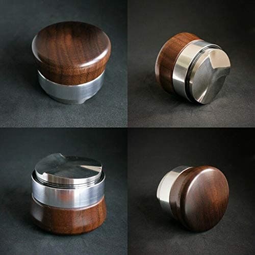 Espresso Distributor/Leveler Tool adjustable 51.00 mm base - Walnut