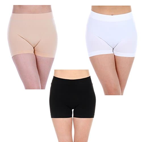 TODAY SHOWROOM Women's Lightweight Thin Stretch Mini Shorts- Regular & Plus Size–Perfect to Wear Under Dress or Skirt