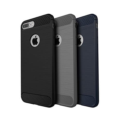 New Arrival iPhone 7Plus Slim Soft Lightweight Shock-absorption Anti-shock TPU Protective Case/Shell, Available Colors: Black, Blue &amp; Gray (Gray)