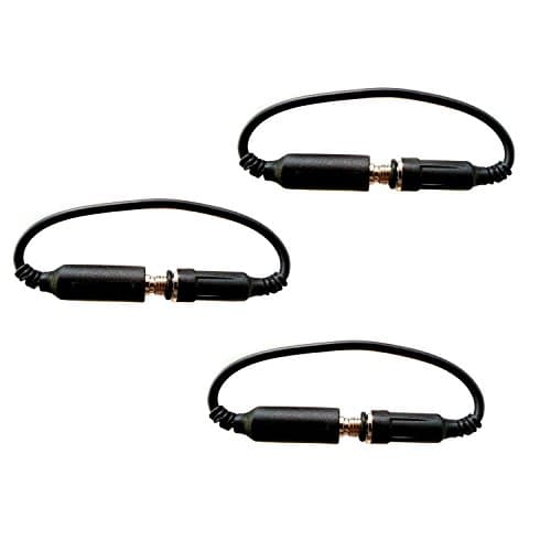 ItCoolParts® 3 Pack For iPhone 6 / 6 Plus / 5S / 5 / 5C Waterproof Case, LifeProof Case, Generic Replacement Headphone Wires Adapter [Black / 3pcs]