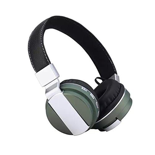 Wireless Bluetooth Stereo Headset,Foldable Over-ear Headphones Support SD Card,FM Radio,Handsfree Call Working with All 3.5 mm Music Device, Ipod, Laptop, Tablet PC, Smart Mobile Phone (Green)