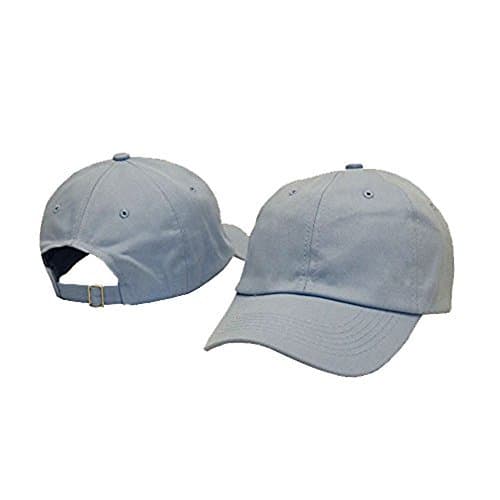 GEANBAYE Hats for Men Classic Low Profile Adjustable Strapback 100% Cotton Dad Hats Baseball Caps for Men and Women Azure