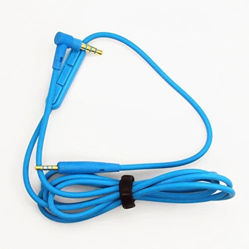 2.5 TO 3.5mm Replacement Audio Cable Cord with Mic for Bose QuietComfort 25 QC25 QC 25 Headphones Blue