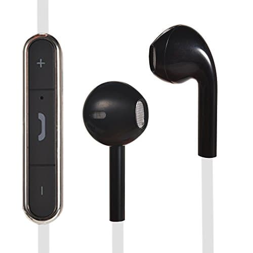 Wireless Bluetooth V4.0 Headphone Sweatproof Sporting Headset In-Ear Sports Earbuds with Mic/APT-x and Noise Cancelling Function (BLACK&amp;WHITE)