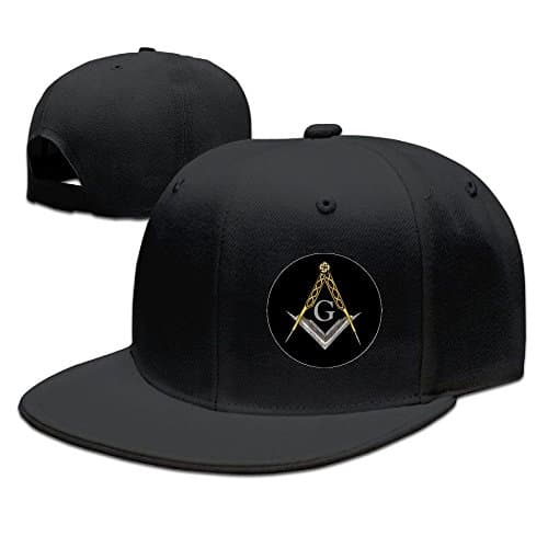 Wubgg Freemason Logo Square and Compass Personalized Plain Flat Baseball Hats 90s Snapback Fitted Hats For Teens