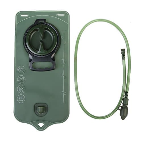 Hydration Water Bladder 2L, Hydration Pack,Sports Backpack Reservoir System With Insulated Mouth Tube Valve - Best for Camping Hiking Climbing Outdoor Cycling and Running,green &amp;blue. (green)